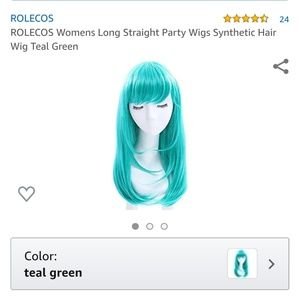 Teal Wig (Brand New) Perfect for Halloween!